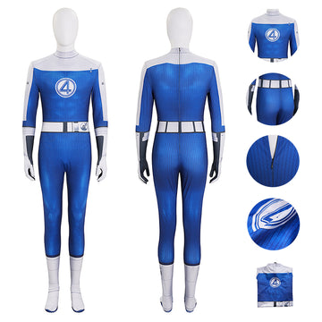 2025 Movie The Fantastic 4 Human Torch Cosplay Costumes Jumpsuit Becostume